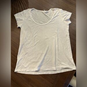 James Perse White Short Sleeve Tee